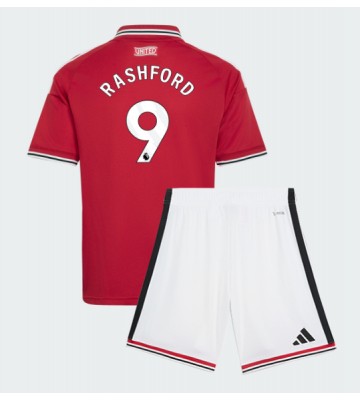 Manchester United Marcus Rashford #9 Hjemmebanetrøje Børn 2026-27 Kortærmet (+ Korte bukser)